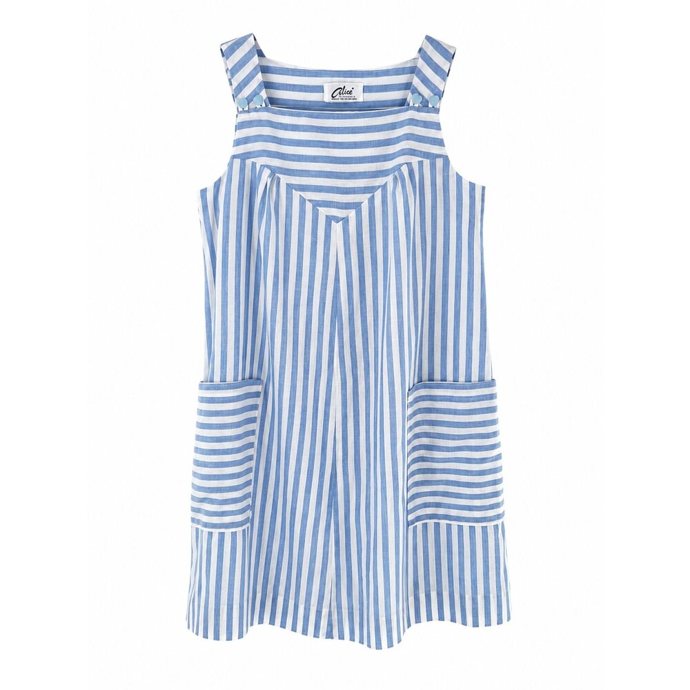 Women's Vintage 1970's Alice of California Striped Mini Shift Dress Size S